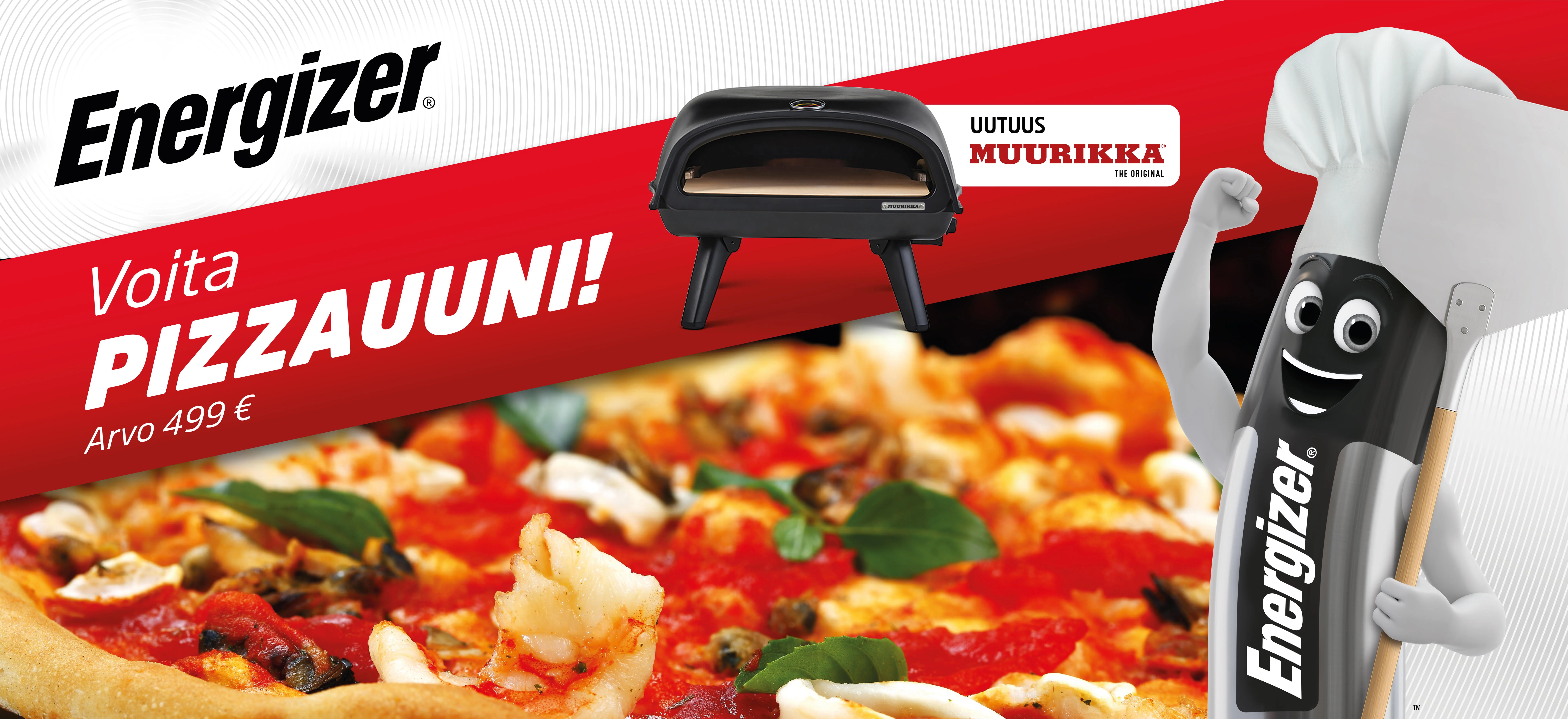 Energizer – Voita Muurikka-pizzauuni